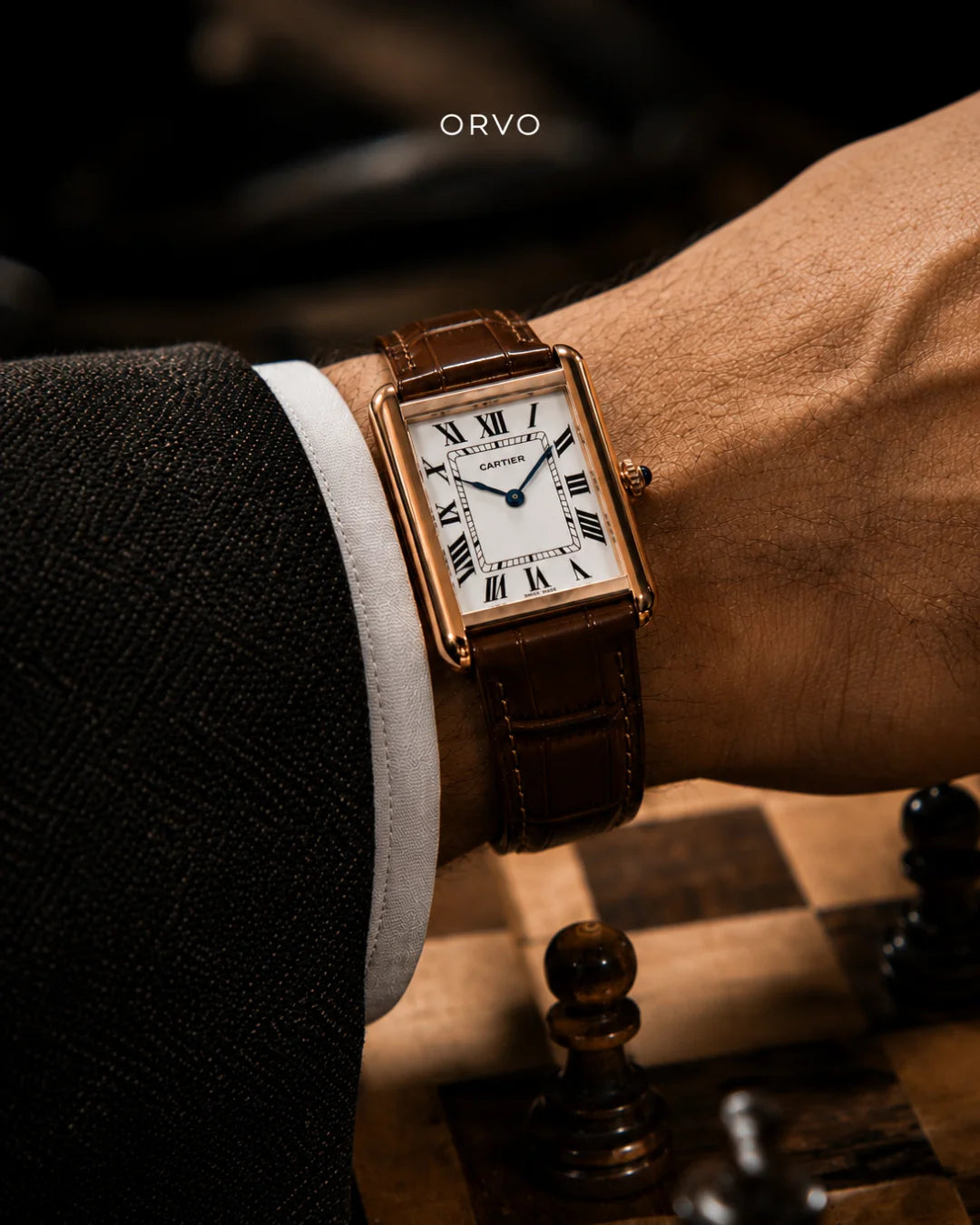 Cartier Tank Brown